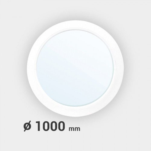 Oeil de boeuf rond fixe PVC ø tableau 1000 mm