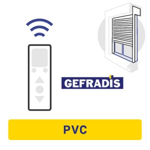 Configuration d'un volet roulant PVC intégré radio commandé avec moteur Gefradis