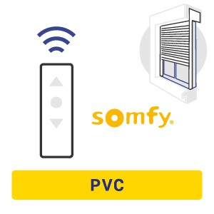 Configuration d'un volet roulant PVC intégré radio commandé avec moteur Somfy