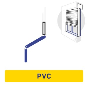 Configuration d'un volet roulant PVC à manivelle