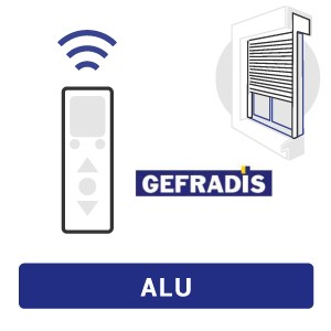 Configuration d'un volet roulant ALU intégré radio commandé avec moteur Gefradis