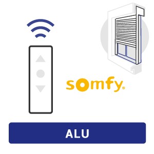 Configuration d'un volet roulant ALU intégré radio commandé avec moteur Somfy