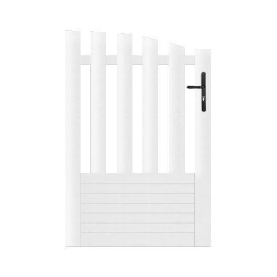Portillon PVC sur mesure incurvé Alençon