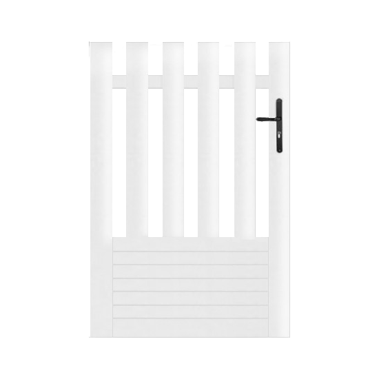 Portillon PVC sur mesure coupe droite Alençon