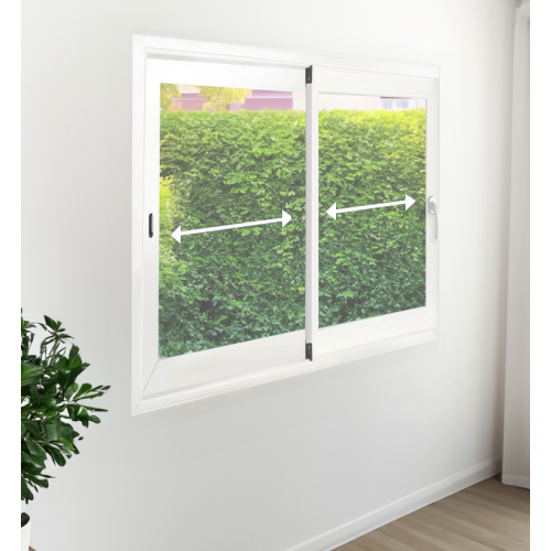 Fenêtre PVC coulissante 2 vantaux