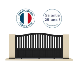 Portail coulissant aluminium sur-mesure BROO