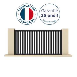 Portail coulissant aluminium sur-mesure JORD (garantie)