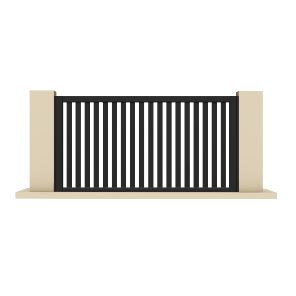 Portail coulissant aluminium sur-mesure JORD