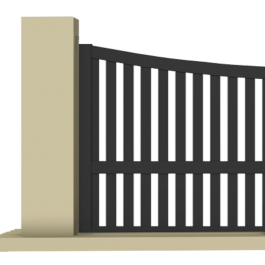 Portail coulissant aluminium sur-mesure GOM