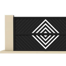 Portail coulissant aluminium sur-mesure HUER