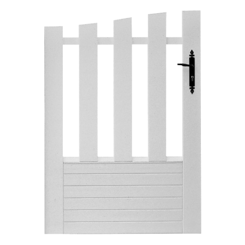 Portillon PVC standard ALENÇON blanc CHAPEAU DE GENDARME 1000x1450 mm