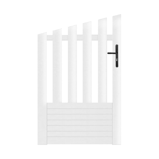 Portillon PVC standard ALENÇON blanc CONVEXE 1000x1450 mm