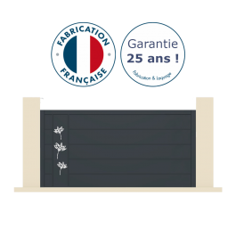 Portail coulissant aluminium sur-mesure BOUQ