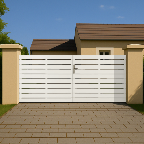 Portail battant PVC sur-mesure Lyon