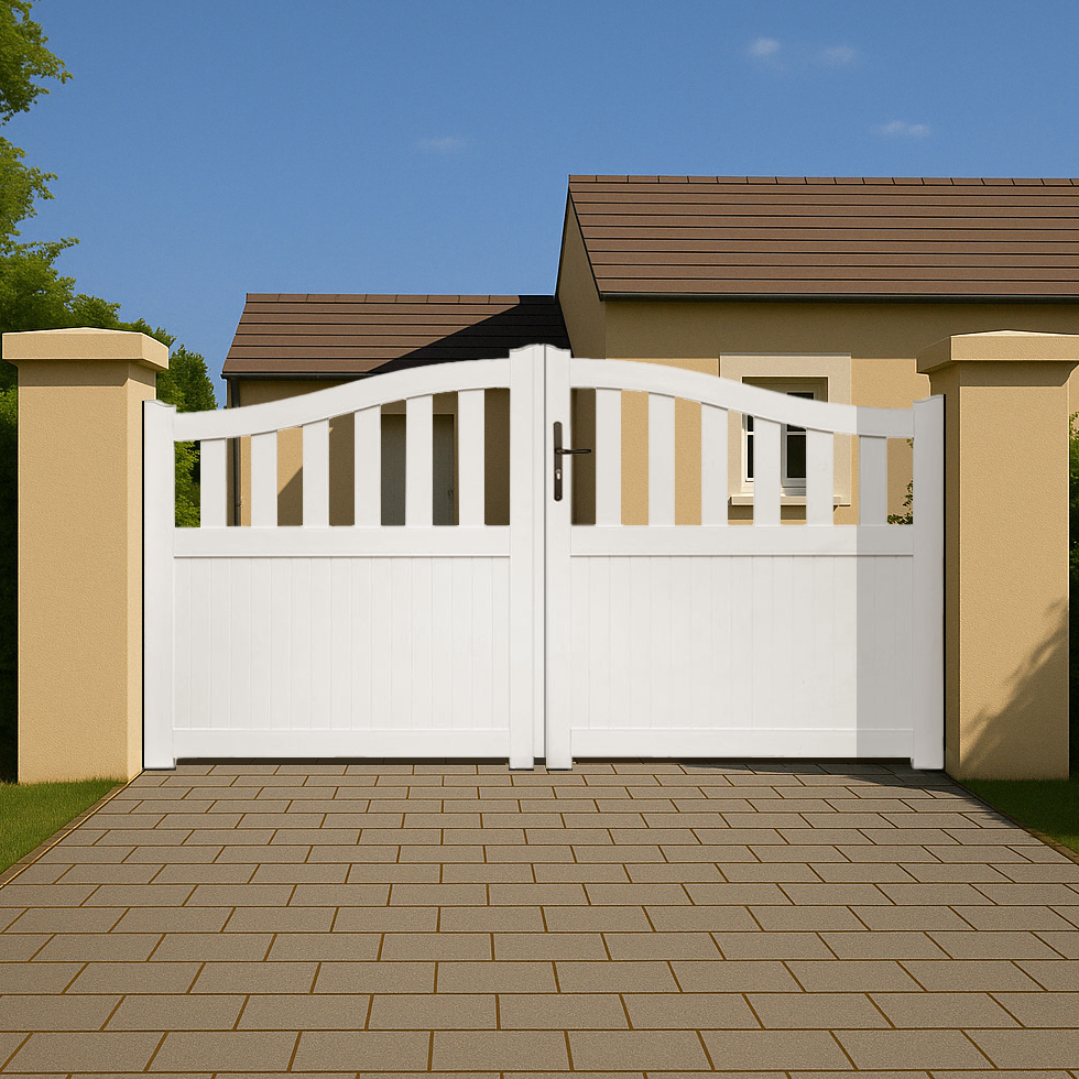 Portail battant PVC sur-mesure Hambourg Galbé