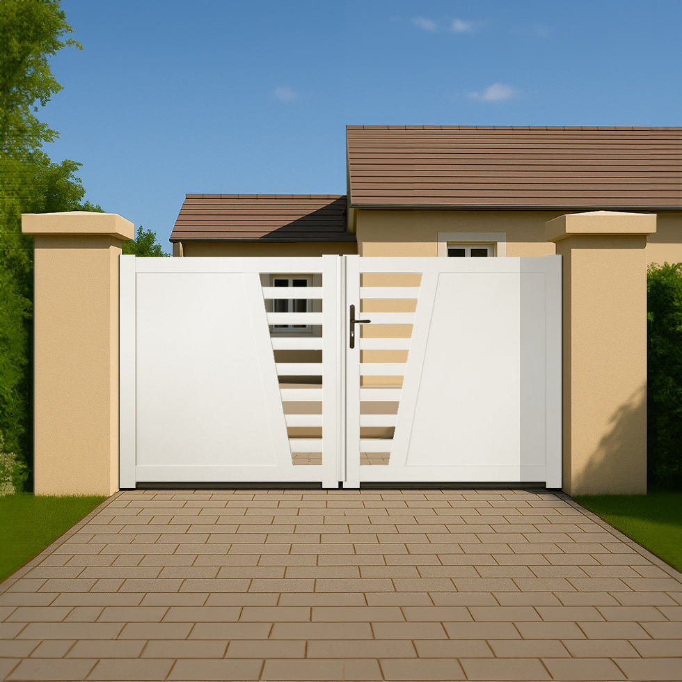 Portail battant PVC sur-mesure Cambrai