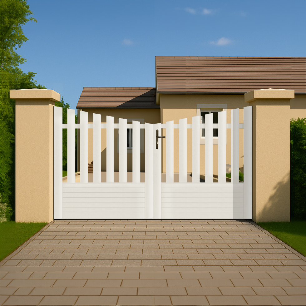 Portail battant PVC sur-mesure Alençon - Concave