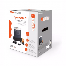 Moteur OPENGATE 3 pour Portail coulissant électrique PVC blanc ARLES (packaging)