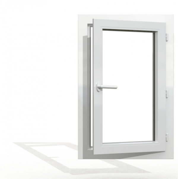Fenêtre PVC 1 vantail H 75 x L 60 cm OF pour pose en rénovation