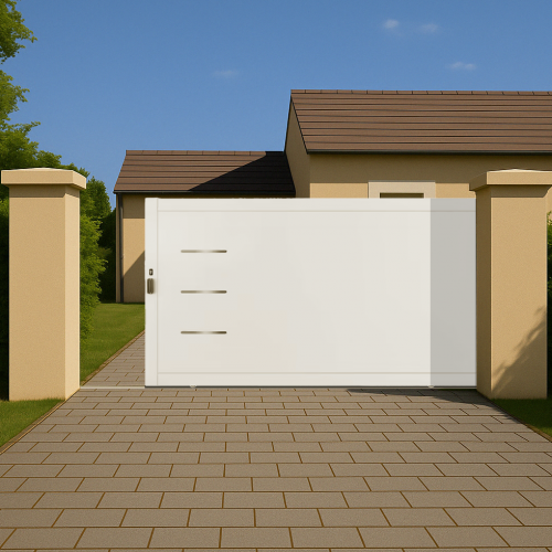 Portail coulissant PVC manuel BRIANCON