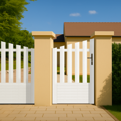 Portillon PVC sur mesure convexe Alençon