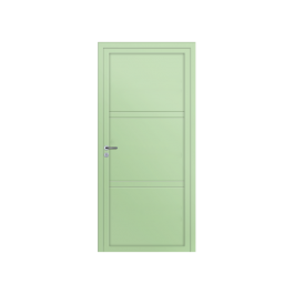 Porte d’entrée PVC couleur design 102-4 vert-blanc