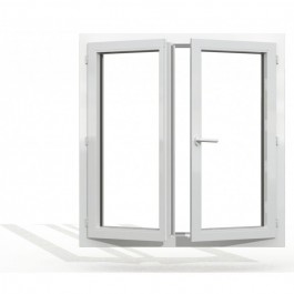 Fenêtre PVC 2 vantaux H 156 x L 86 cm hors tout OF pour pose en rénovation