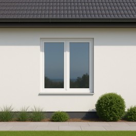 Fenêtre PVC 2 vantaux H 155 x L 150 cm OF avec poignée Fenêtre PVC 2 vantaux H 155 x L 150 cm OF avec poignée