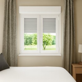 Fenêtre avec volet roulant électrique PVC H 105 x L 100 cm 2 vantaux Fenêtre avec volet roulant électrique PVC H 105 x L 100 cm 2 vantaux