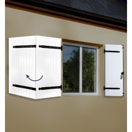 Volet battant contre pentures 3 vantaux