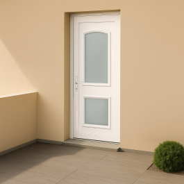 Porte d’entrée en PVC Granada 18L vitrée