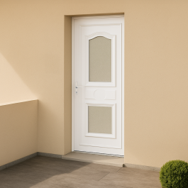 Porte d’entrée en PVC Athena 10 vitrée