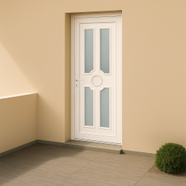 Porte d’entrée en PVC Titia 21 vitrée