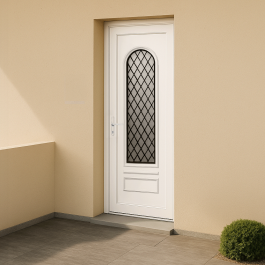 Porte d’entrée en PVC Ixelia 81 vitrée décor