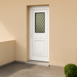 Porte d’entrée en PVC Provencia 51 vitrée décor