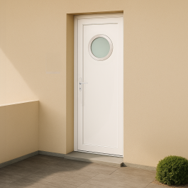 Porte d’entrée en PVC 76 vitrée