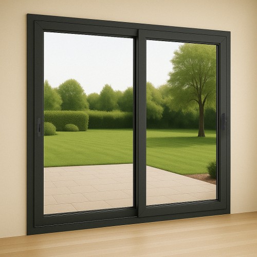 Baie vitrée ALU coulissante 2 vantaux