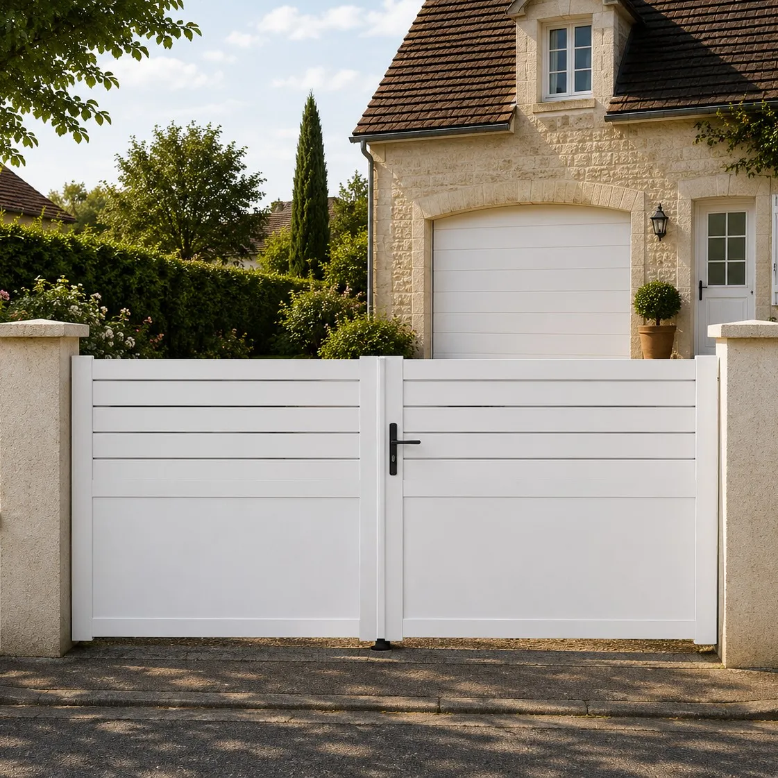 Portail battant PVC standard ARRAS blanc