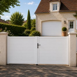 Portail battant PVC standard ARLES blanc