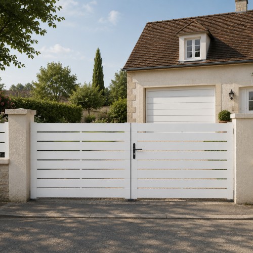 Portail battant PVC standard LYON blanc