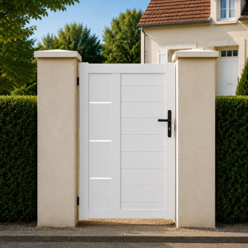 Portillon PVC standard ARLES blanc INSERT 1000x1400 mm
