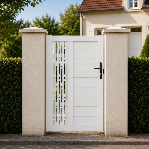 Portillon PVC standard ARLES blanc RECTANGLE 1000x1400 mm