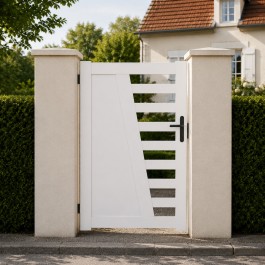 Portillon PVC standard CAMBRAI blanc 1000x1600 mm - poignee a droite