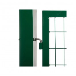 zoom gond - Portail grillagé acier galvanisé 2 vantaux H100 x L 350 cm - vert