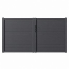 Portail battant PVC sur-mesure Arles anthracite