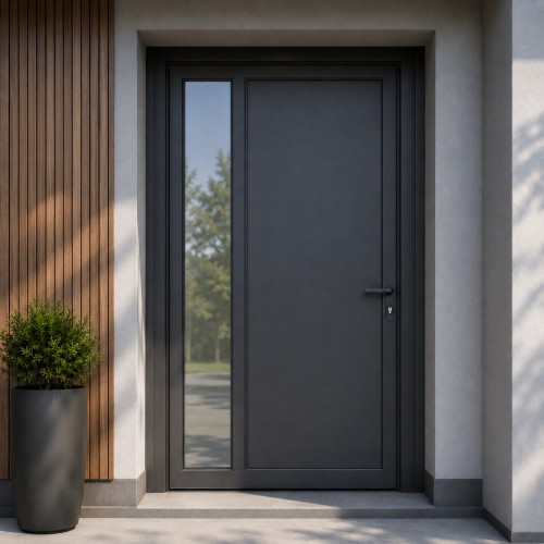 Porte d'entrée aluminium vitrée surmesure — free download