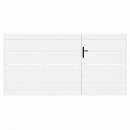 Portail battant PVC standard LYON blanc largeur 2500 mm