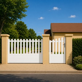 Portillon PVC sur mesure convexe Alençon