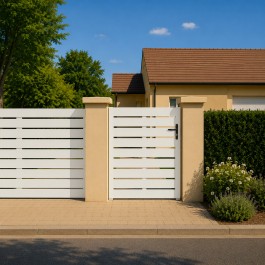 Portillon PVC sur mesure Lyon