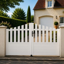 Portail battant PVC sur-mesure Alençon - Convexe